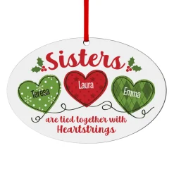 Holiday Heartstrings Oval Ornament