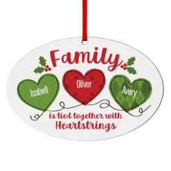 Holiday Heartstrings Oval Ornament