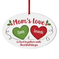 Holiday Heartstrings Oval Ornament