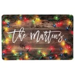 Holiday Lights Doormat