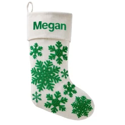 Holiday Snowflake Stocking