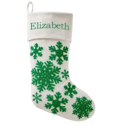 Holiday Snowflake Stocking