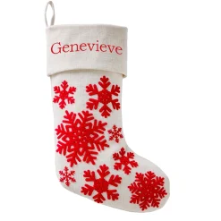 Holiday Snowflake Stocking