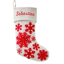Holiday Snowflake Stocking