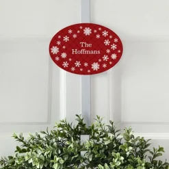 Holiday Snowflake Wreath Holder