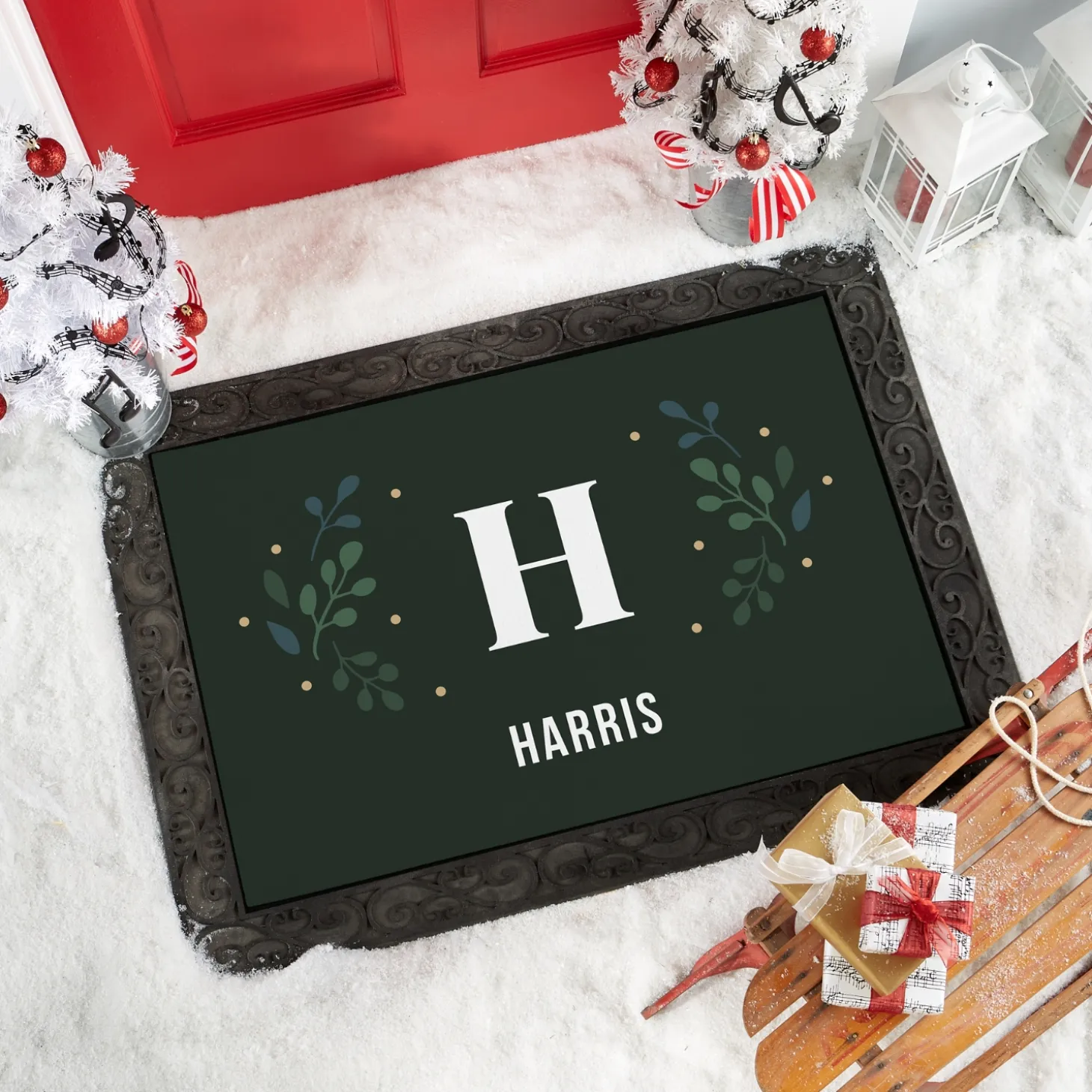 Holly Initial & Name Doormat