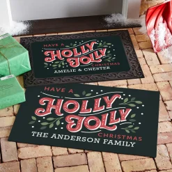 Holly Jolly Doormat