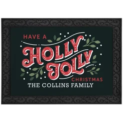 Holly Jolly Doormat