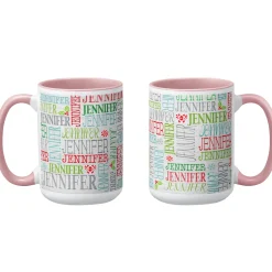 Holly Jolly Name Mug