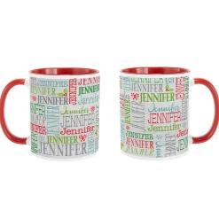 Holly Jolly Name Mug
