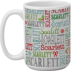 Holly Jolly Name Mug