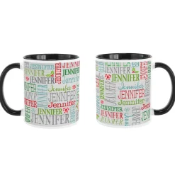 Holly Jolly Name Mug