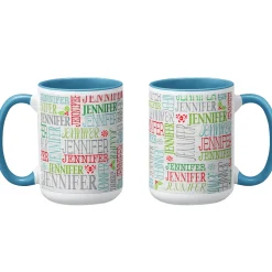 Holly Jolly Name Mug