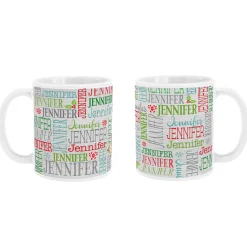Holly Jolly Name Mug
