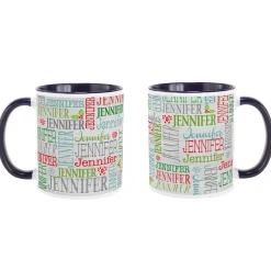 Holly Jolly Name Mug