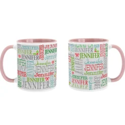 Holly Jolly Name Mug