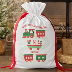 Holly Jolly Train Oversized Gift Bag