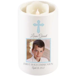 Holy Sacrament Photo LED Votive