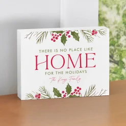 Home for the Christmas Wooden Block