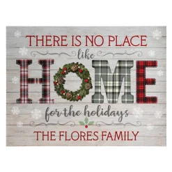 Home for the Holidays Wood Block