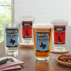 Home State Pint Beer Glass