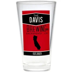 Home State Pint Beer Glass