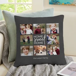 Home Sweet Home Photo Throw Pillow
