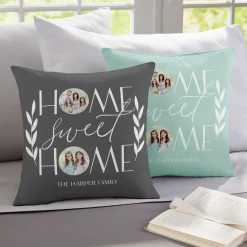 Home Sweet Home Photo Throw Pillow