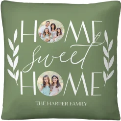 Home Sweet Home Photo Throw Pillow
