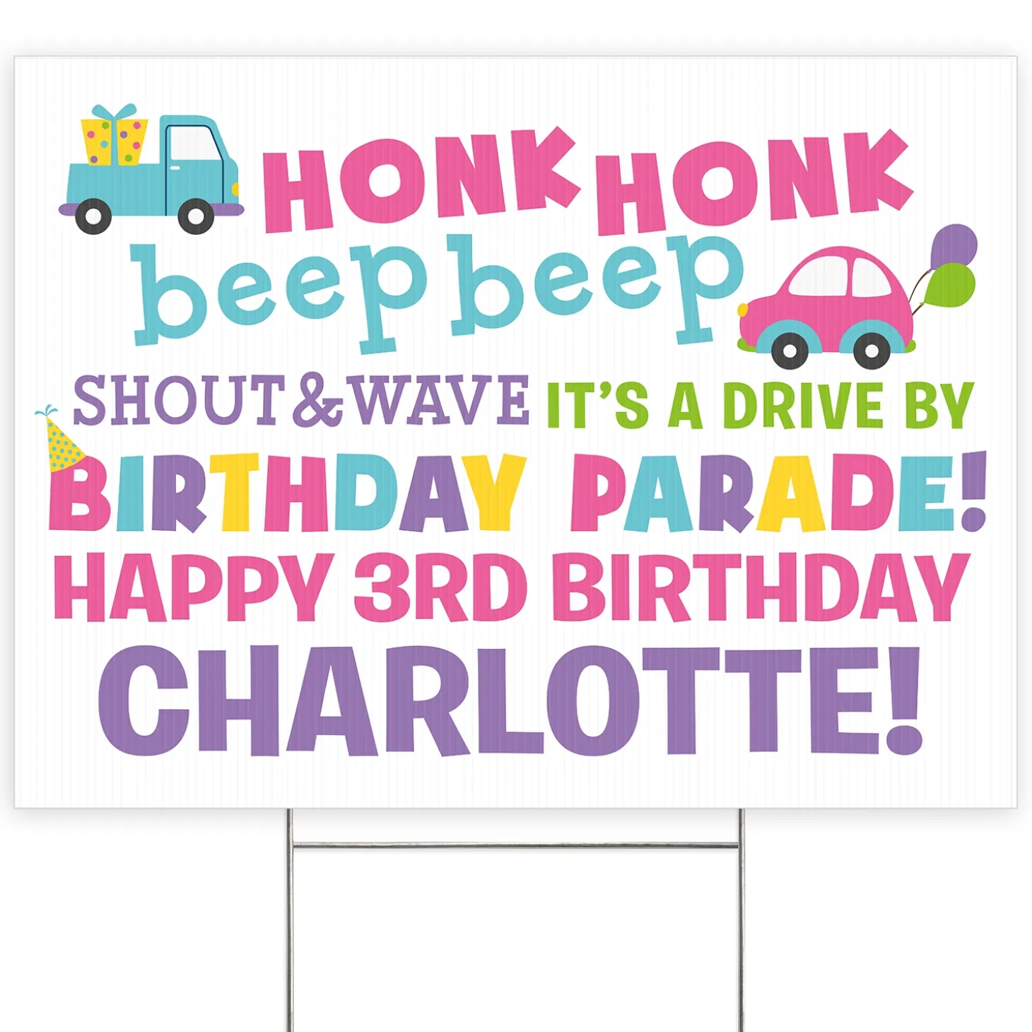 Honk Honk Birthday Yard Sign