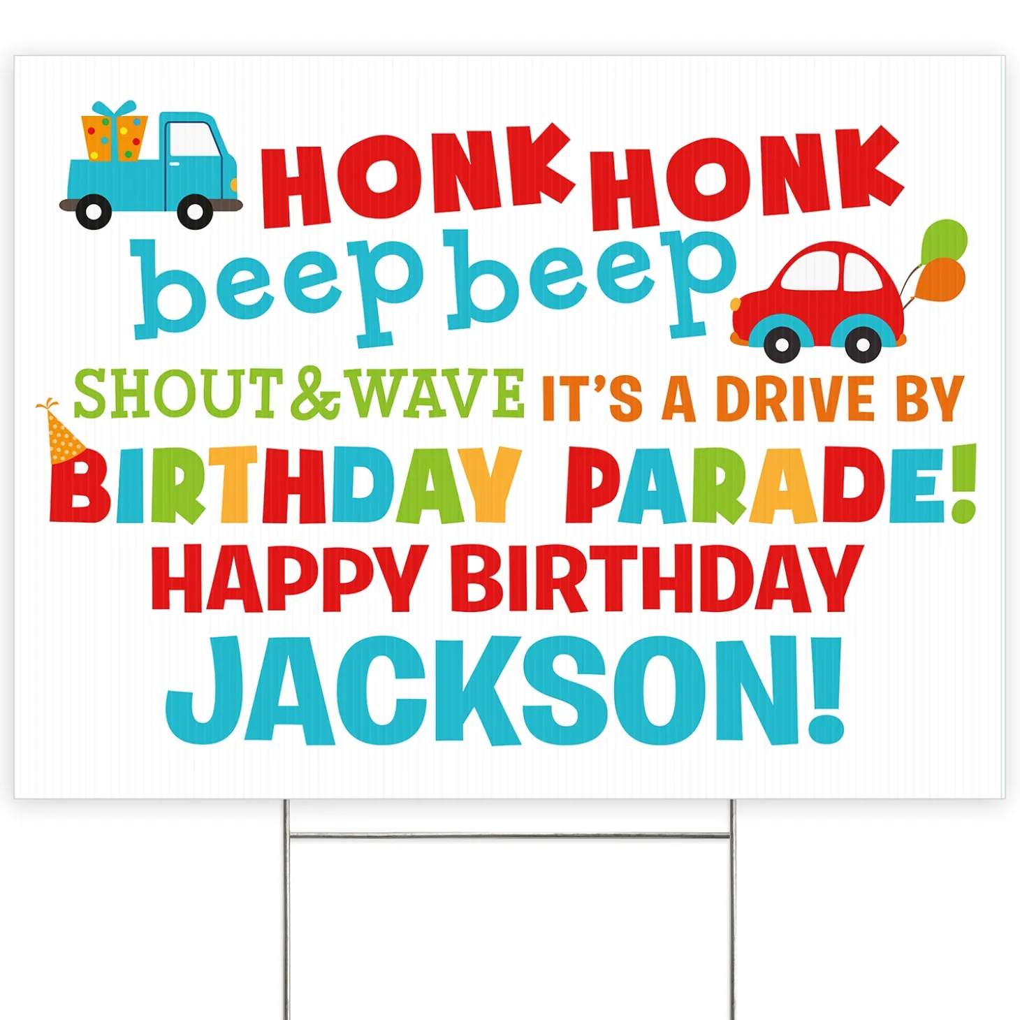 Honk Honk Birthday Yard Sign