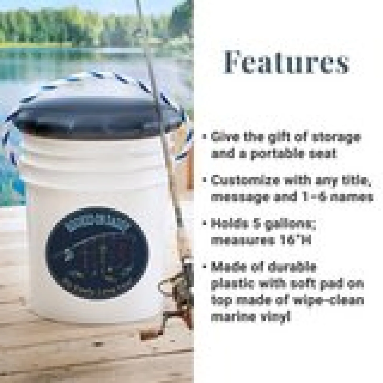 Hooked On You Fishing Pail