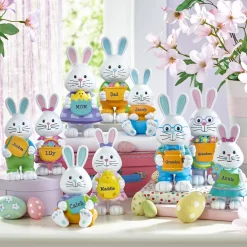 Hoppy Bunny Family Resin Figurines
