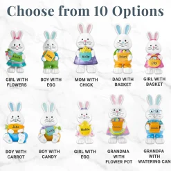 Hoppy Bunny Family Resin Figurines