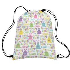 Hoppy Easter Allover Print Drawstring Bag