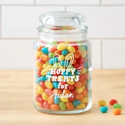 Hoppy Treats Glass Treat Jar