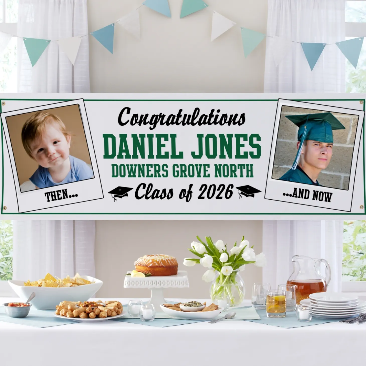 How Time Flies Graduation Photo Banner
