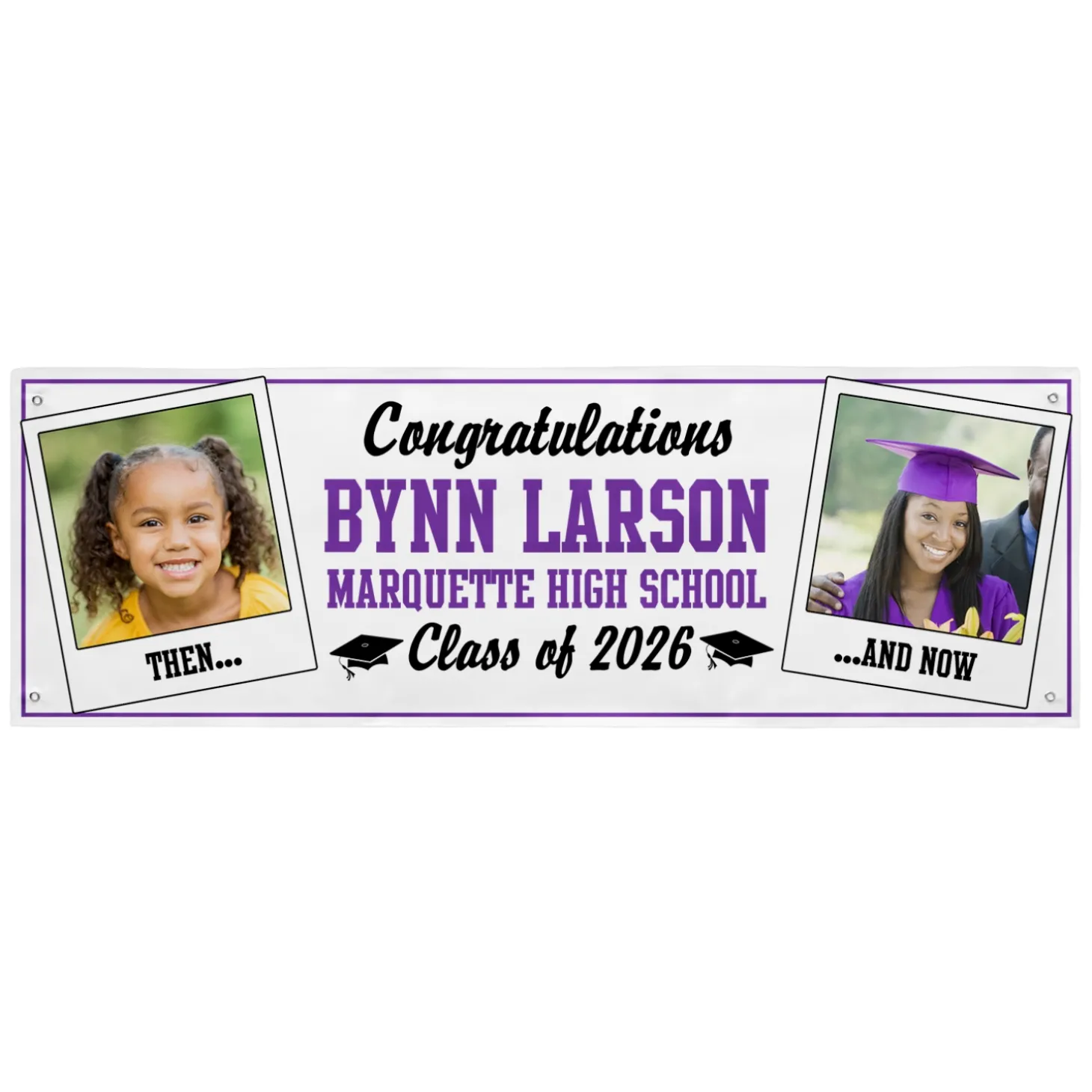 How Time Flies Graduation Photo Banner