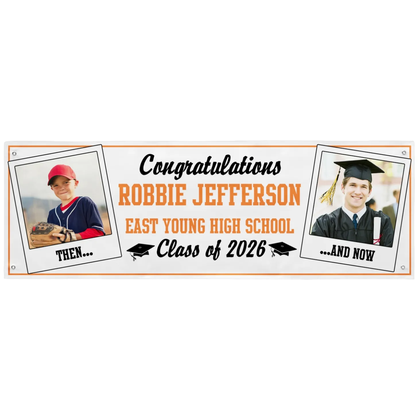 How Time Flies Graduation Photo Banner