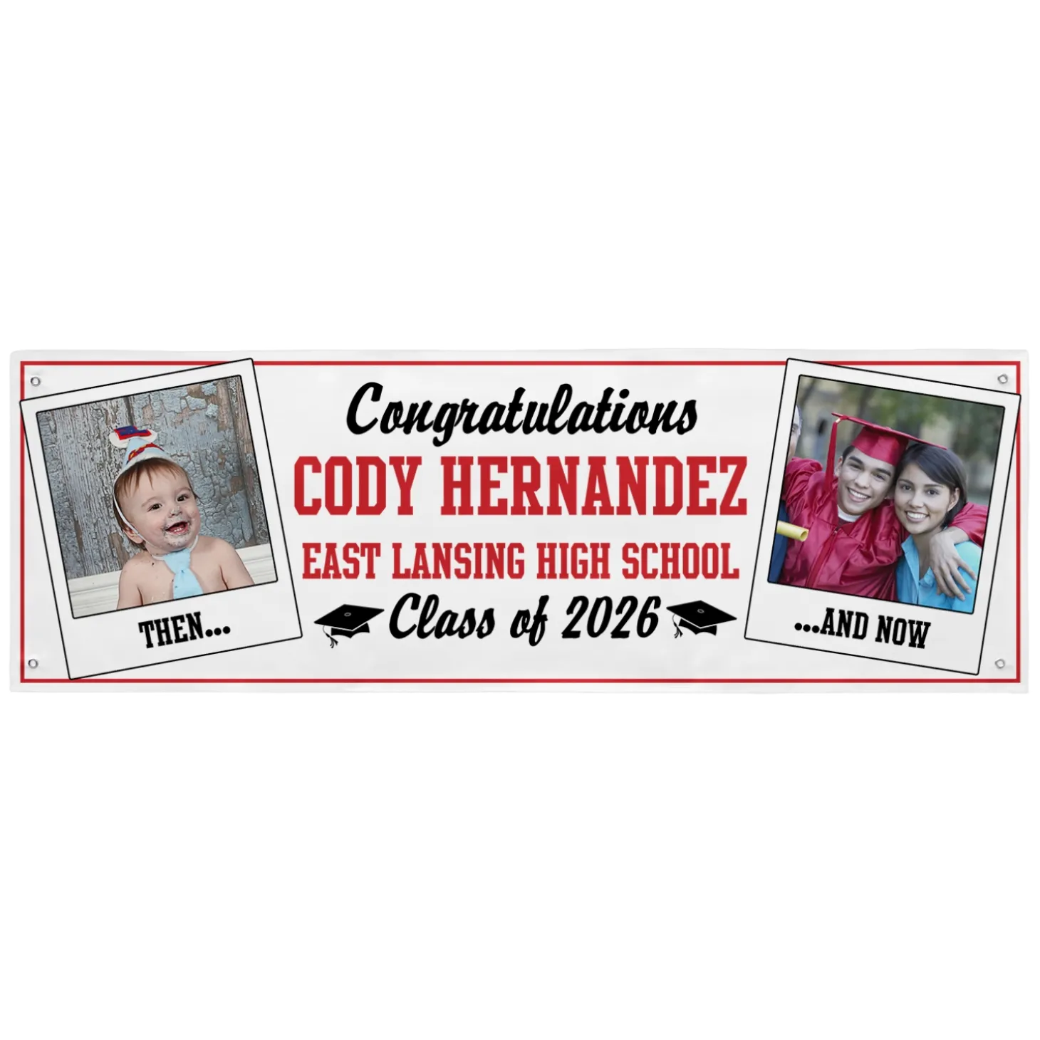 How Time Flies Graduation Photo Banner