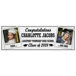 How Time Flies Graduation Photo Banner