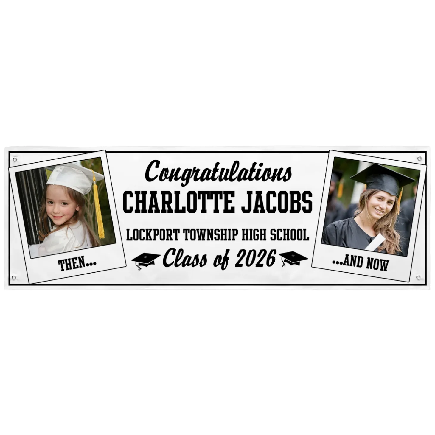 How Time Flies Graduation Photo Banner
