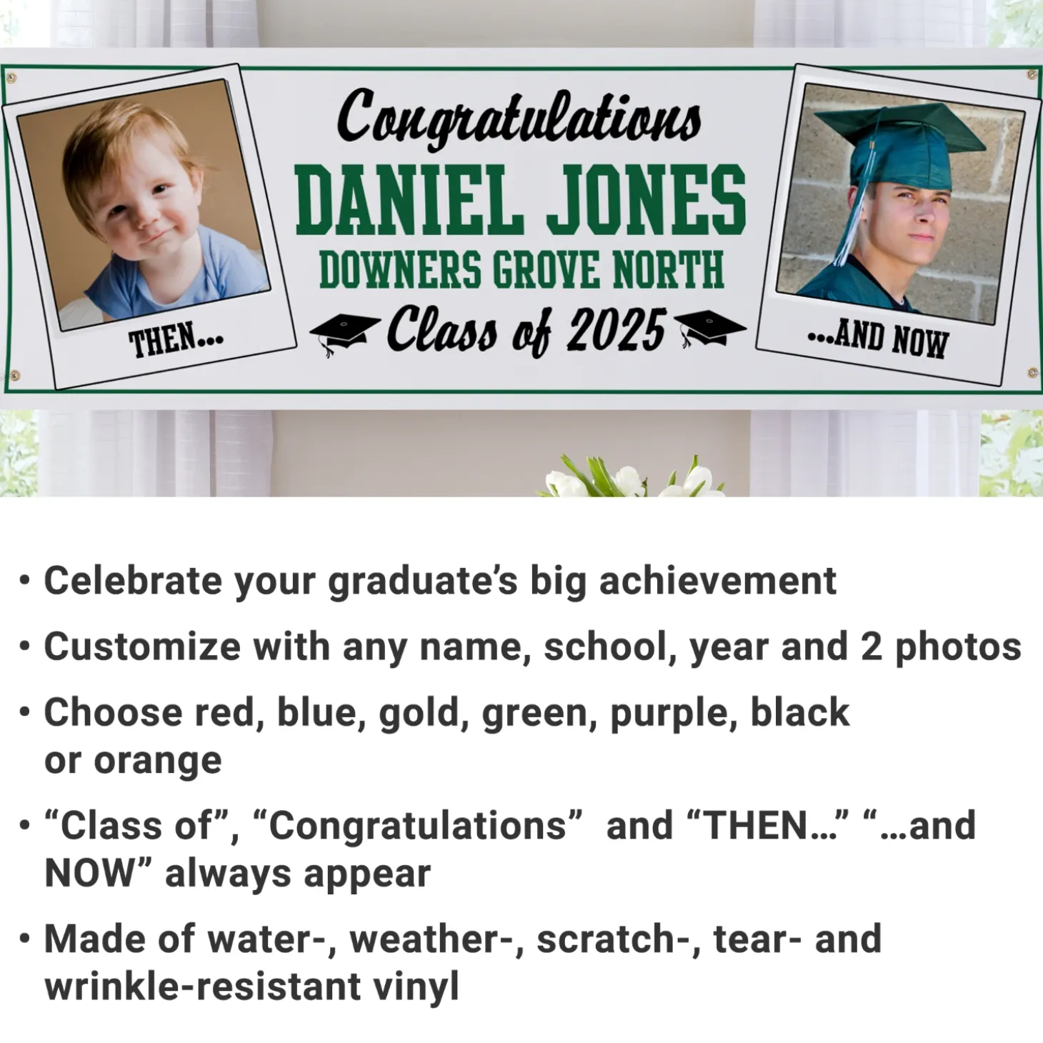 How Time Flies Graduation Photo Banner
