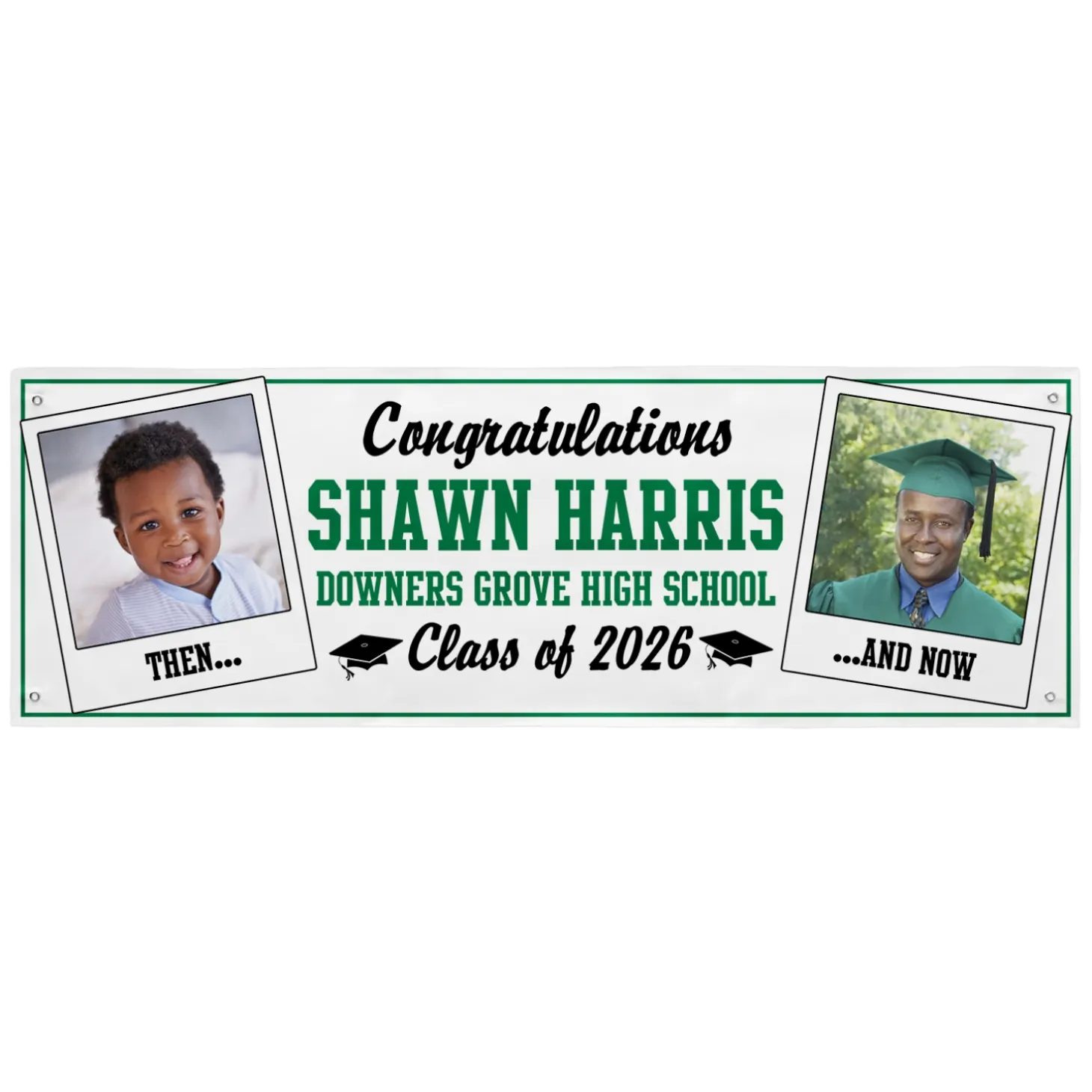 How Time Flies Graduation Photo Banner