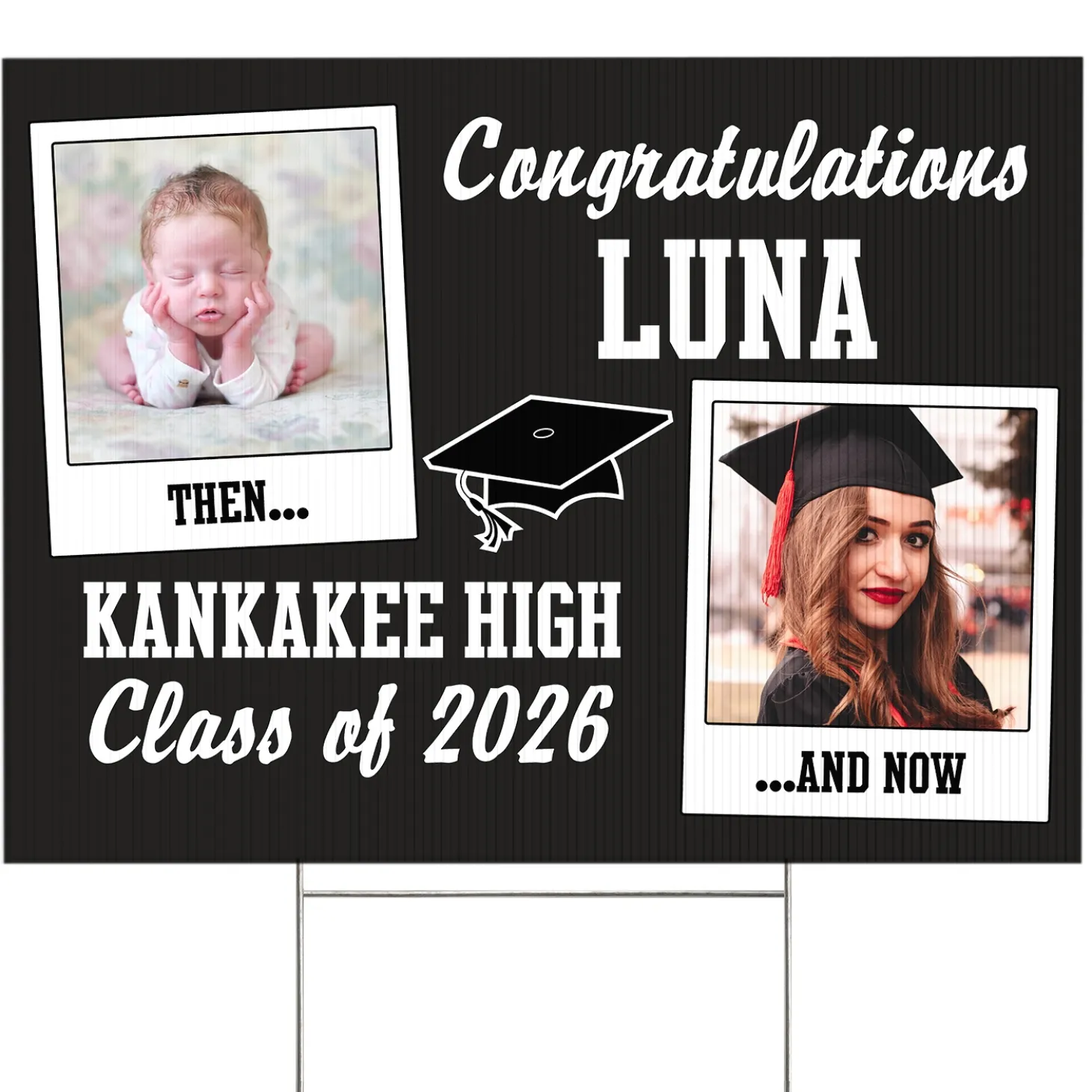 How Time Flies Graduation Yard Sign