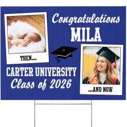 How Time Flies Graduation Yard Sign