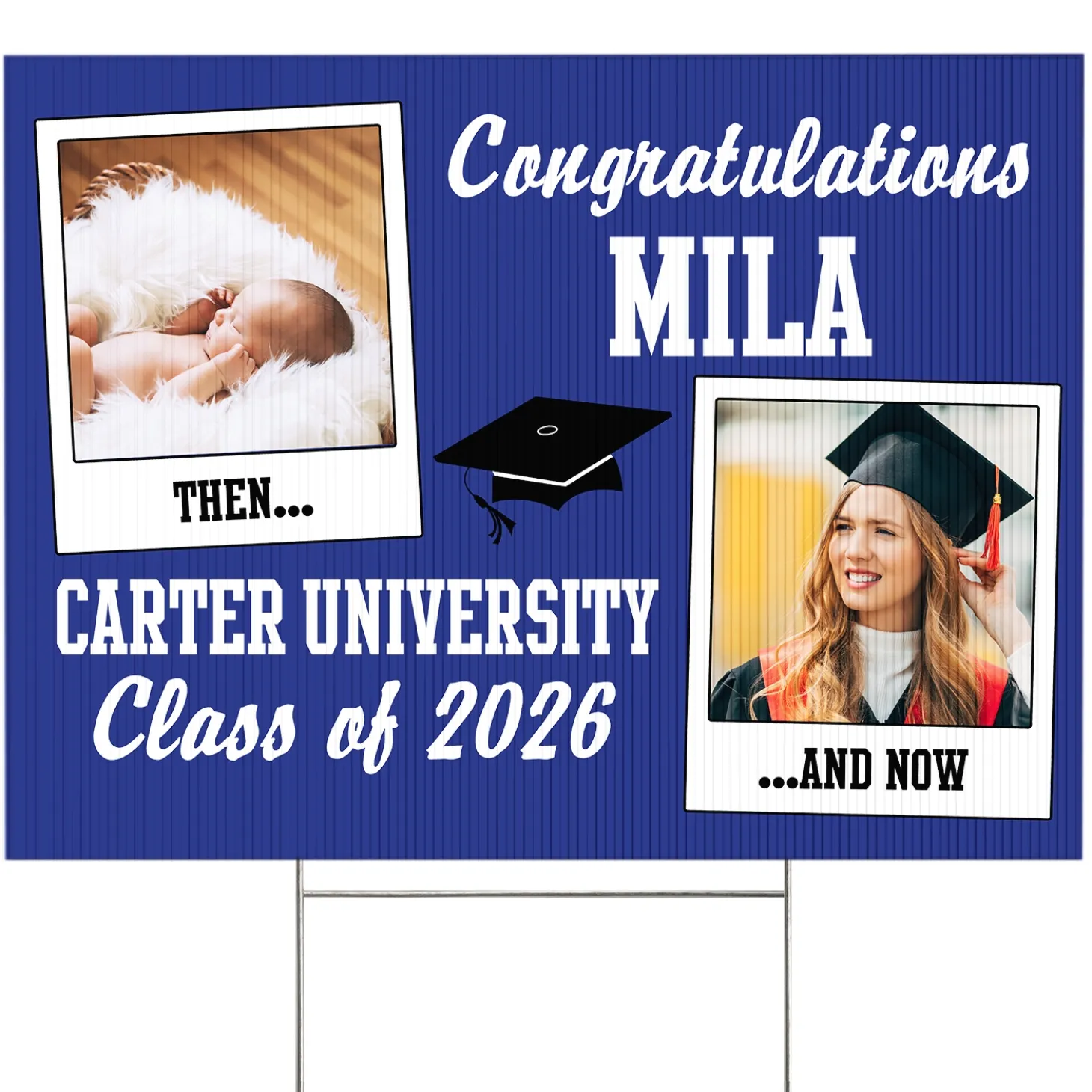 How Time Flies Graduation Yard Sign