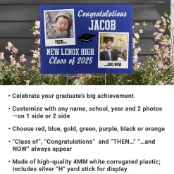 How Time Flies Graduation Yard Sign