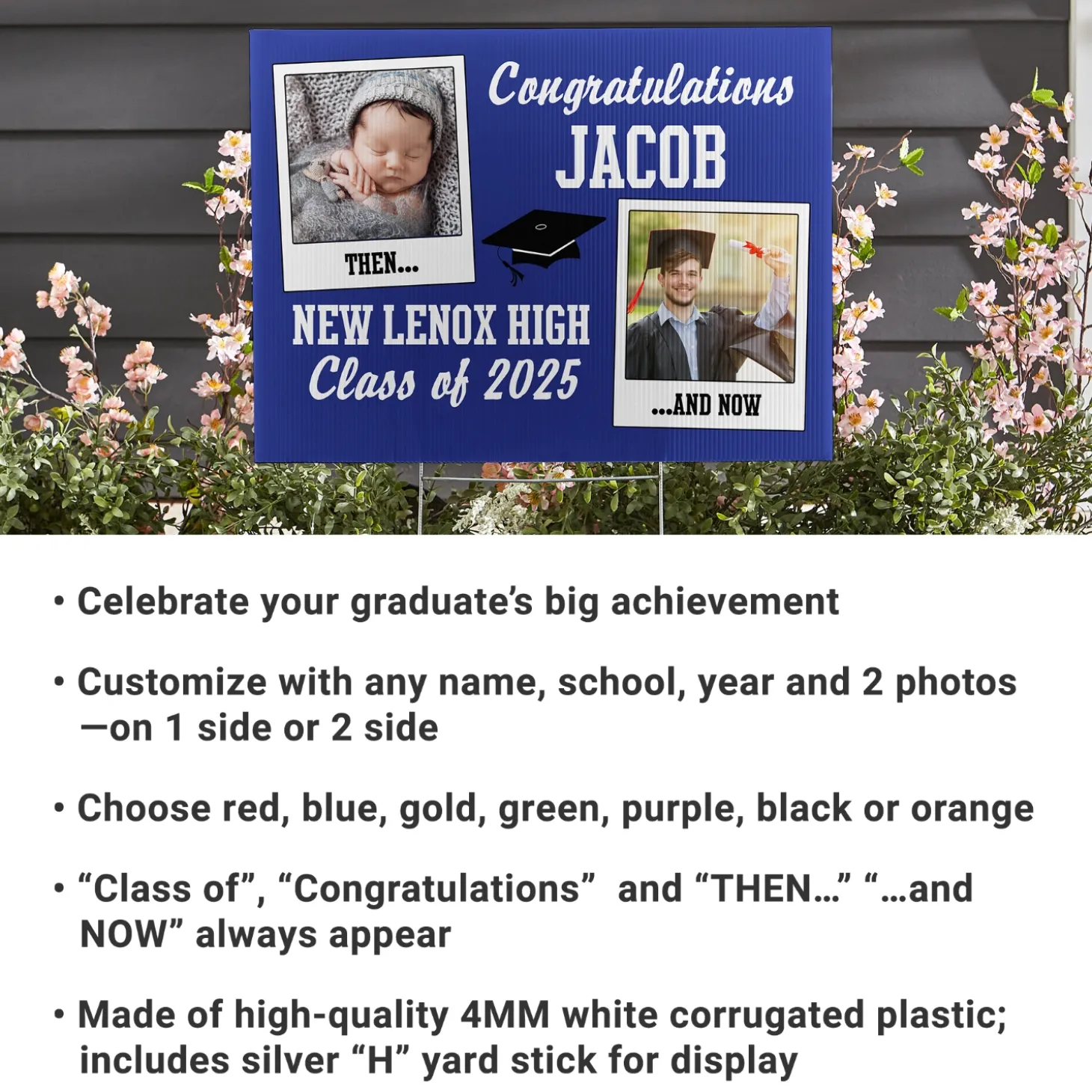 How Time Flies Graduation Yard Sign