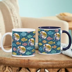 Hug & Fishes Photo Mug
